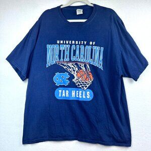 North Carolina NCAA Basketball Graphic Tee Mens 2XL Shirt Tar Heels Dad Sporty
